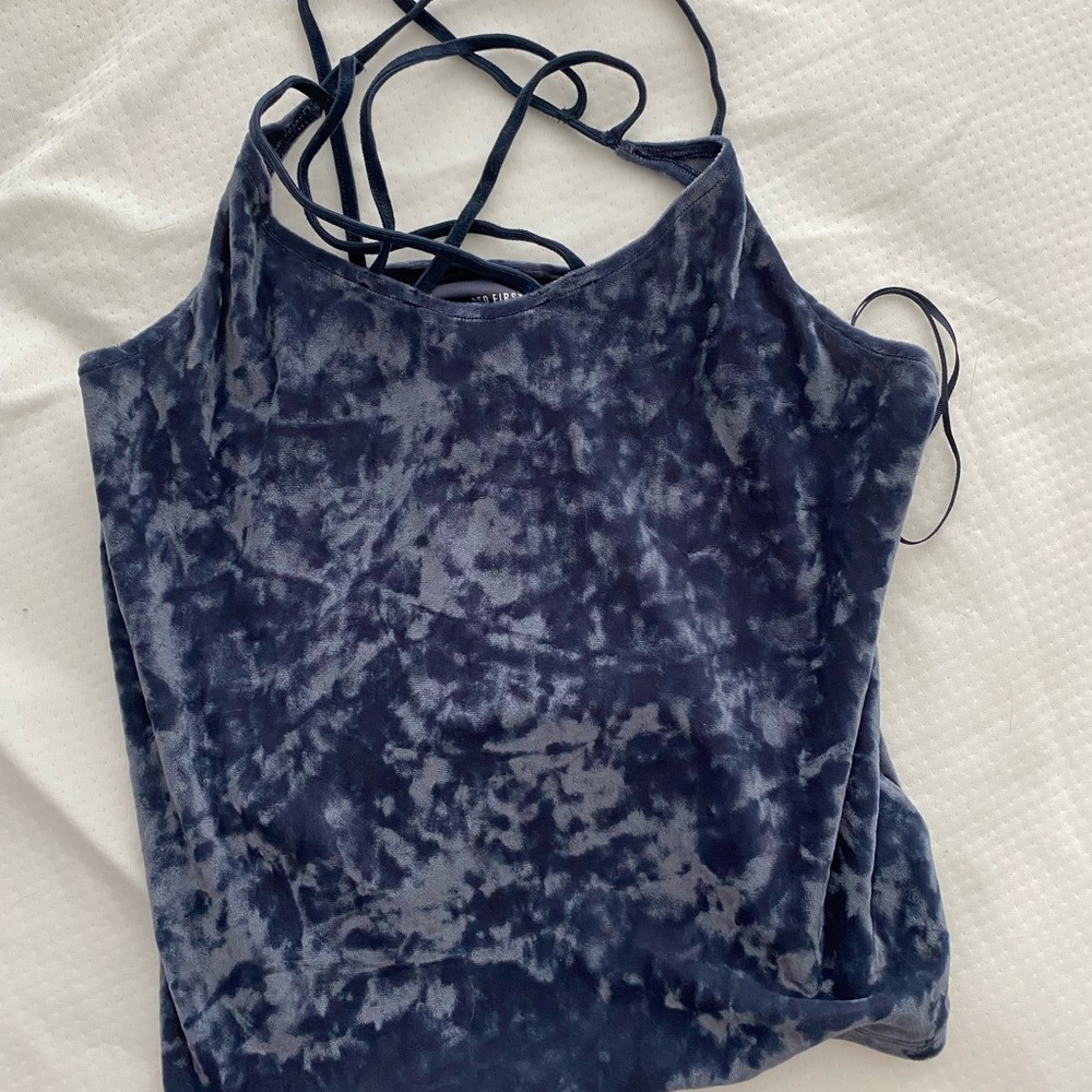 American Eagle velvet tank top